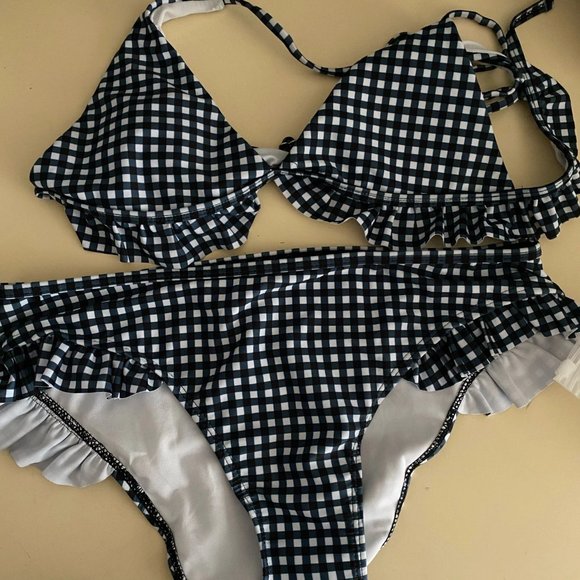 Plaid Bikini Set Push Up - Picture 9 of 14